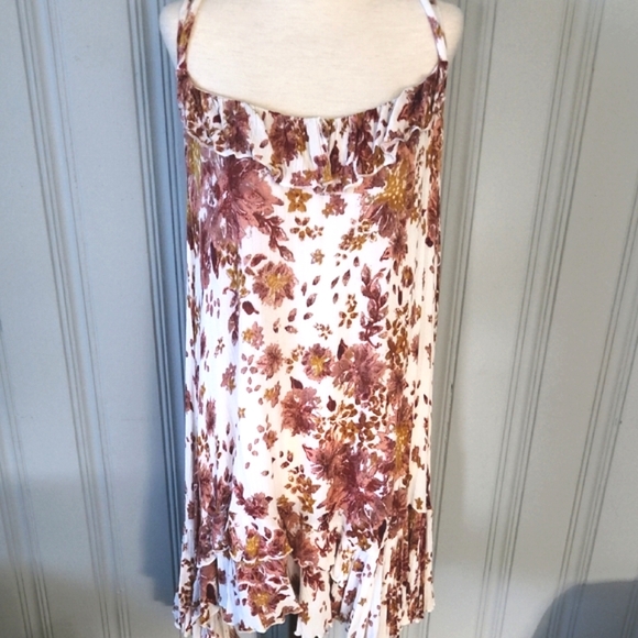 SALE! Free People One - Boho Floral Open Back Dress - Picture 1 of 7